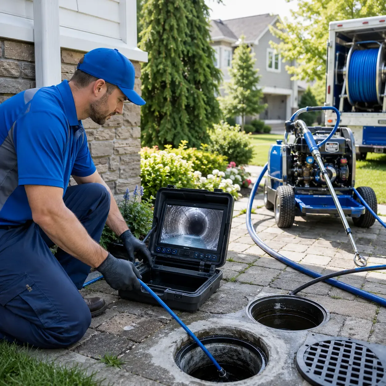 Outdoor drain cleaning professionals serving Amherst, WI