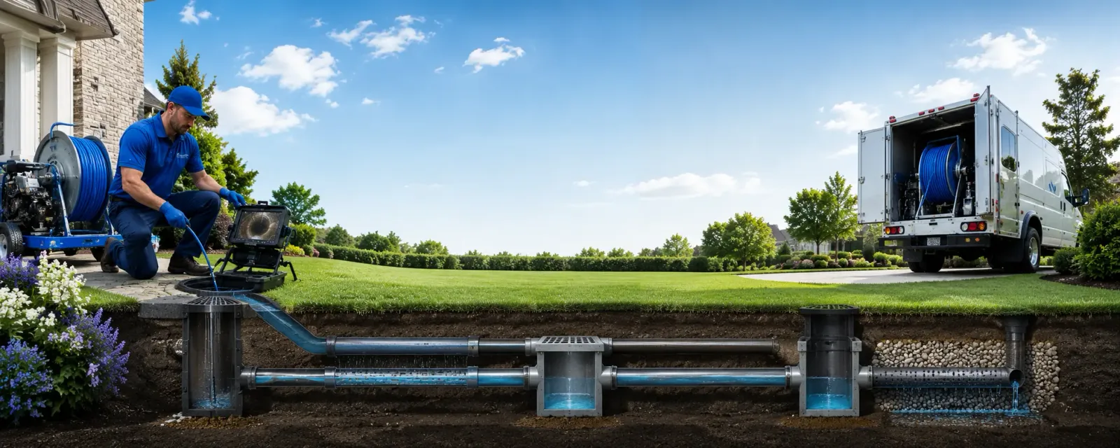 Outdoor drain cleaning information for Amherst, WI
